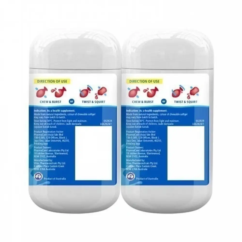 NATURES WAY KIDS A+ OMEGA 3 FISH OIL 50S × 2 - Image 5