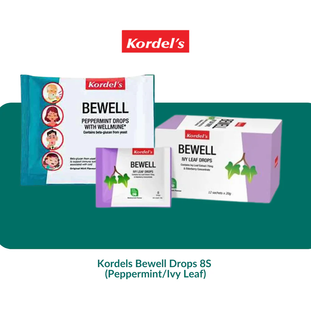 Kordels Bewell Drops 8S (Peppermint/Ivy Leaf)