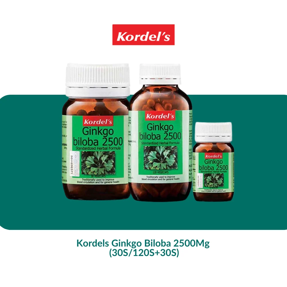 Kordels Ginkgo Biloba 2500Mg (30S/120S+30S)
