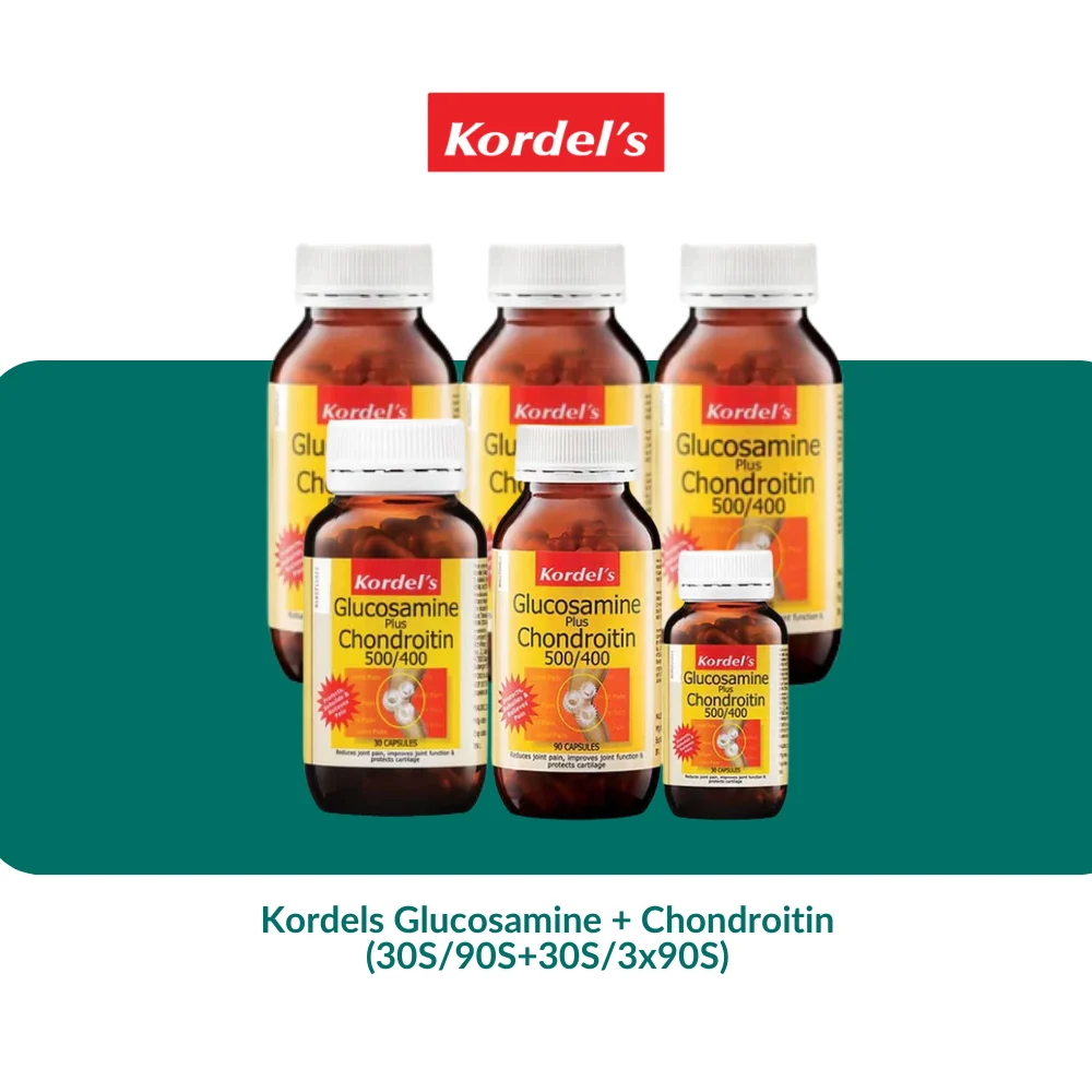 Kordels Glucosamine + Chondroitin (30S/90S+30S/3x90S)
