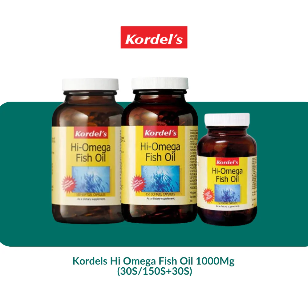 Kordels Hi Omega Fish Oil 1000Mg (30S/150S+30S)
