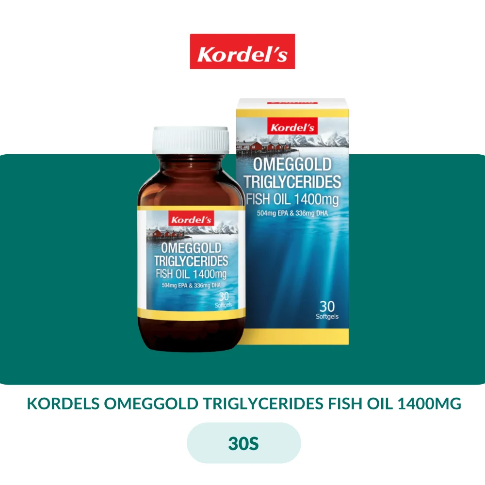 KORDELS OMEGGOLD TRIGLYCERIDES FISH OIL 1400MG (30S/60S+30S) - Image 2