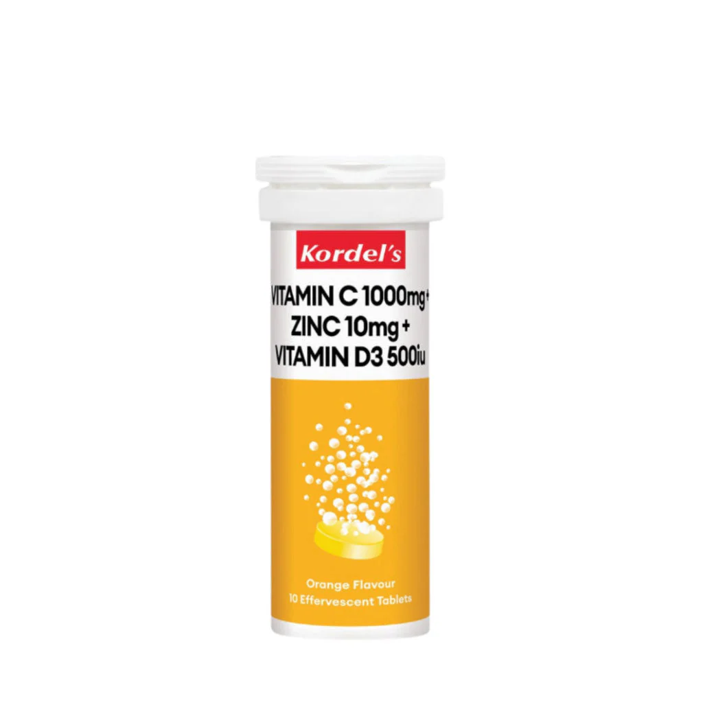 Kordel'S  Vit C 1000Mg+Zinc 10Mg+ Vit D3 500Iu Effervescent 10S
