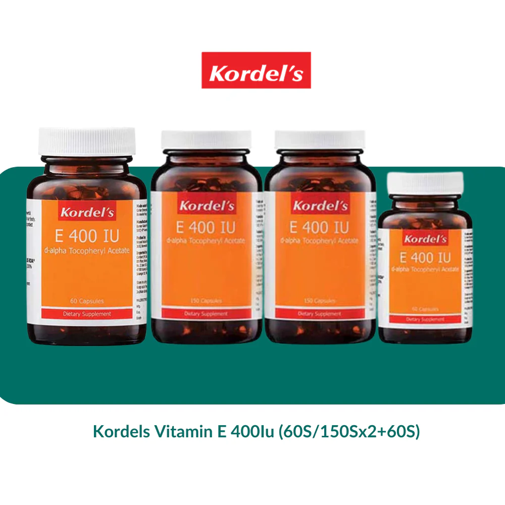 Kordels Vitamin E 400Iu (60S/150Sx2+60S)