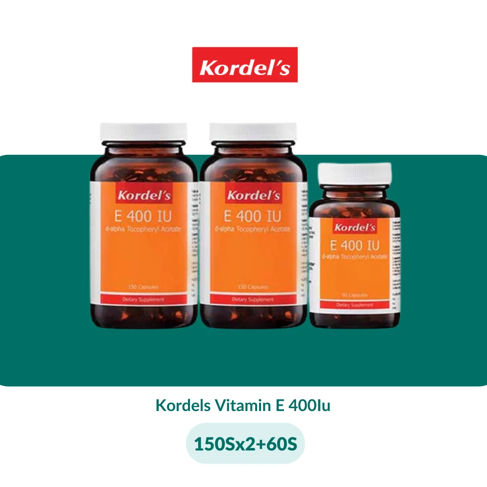 Kordels Vitamin E 400Iu (60S/150Sx2+60S) - Image 3