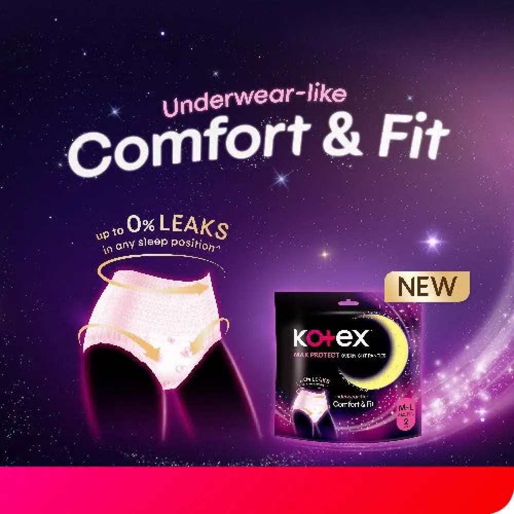 KOTEX OVERNIGHT PANTIES S/M 2S - Image 7