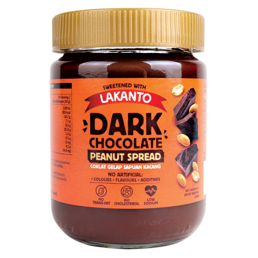 LAKANTO CHOCOLATE PEANUT SPREAD 250G