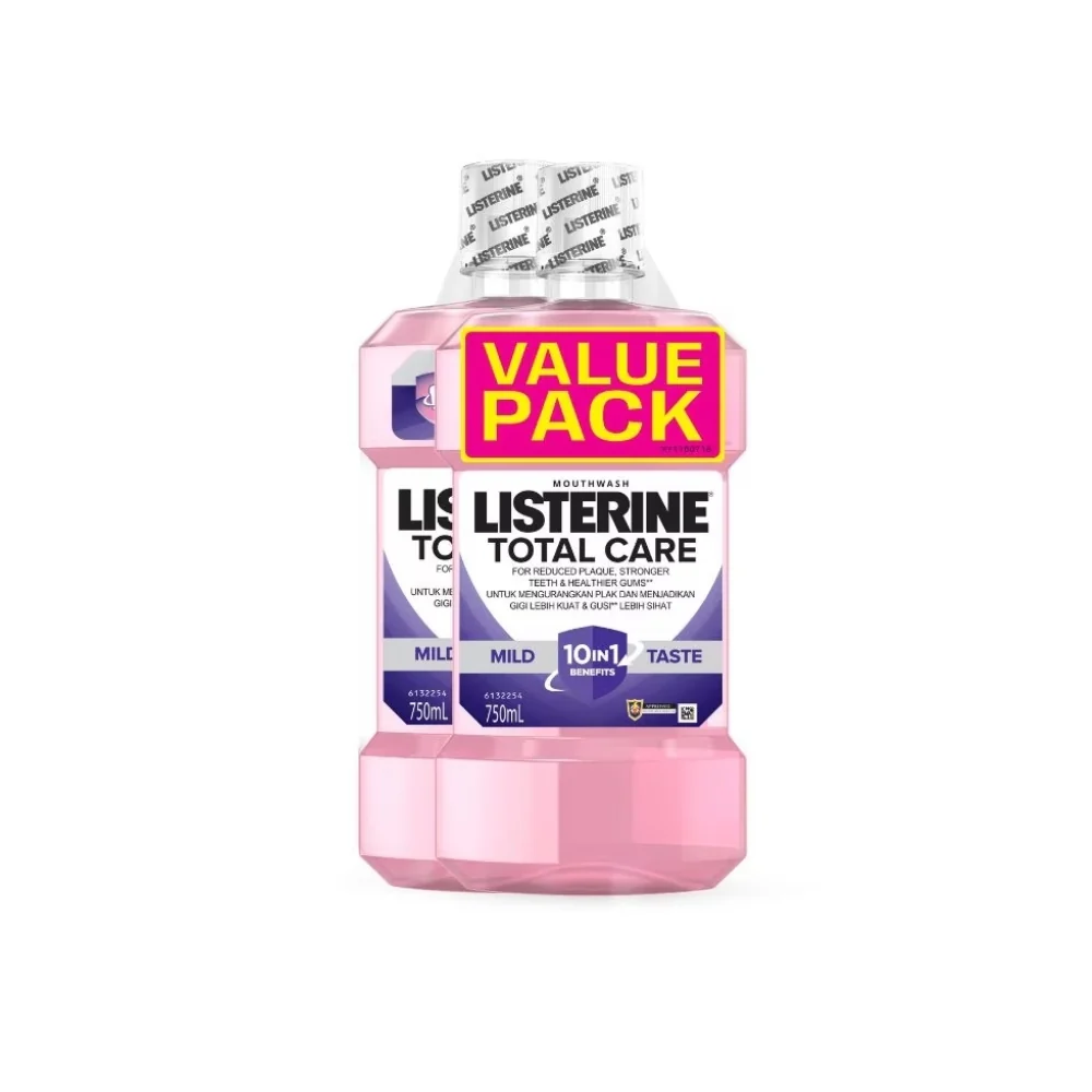LISTERINE TOTAL CARE MILD TASTE 750ML 2S