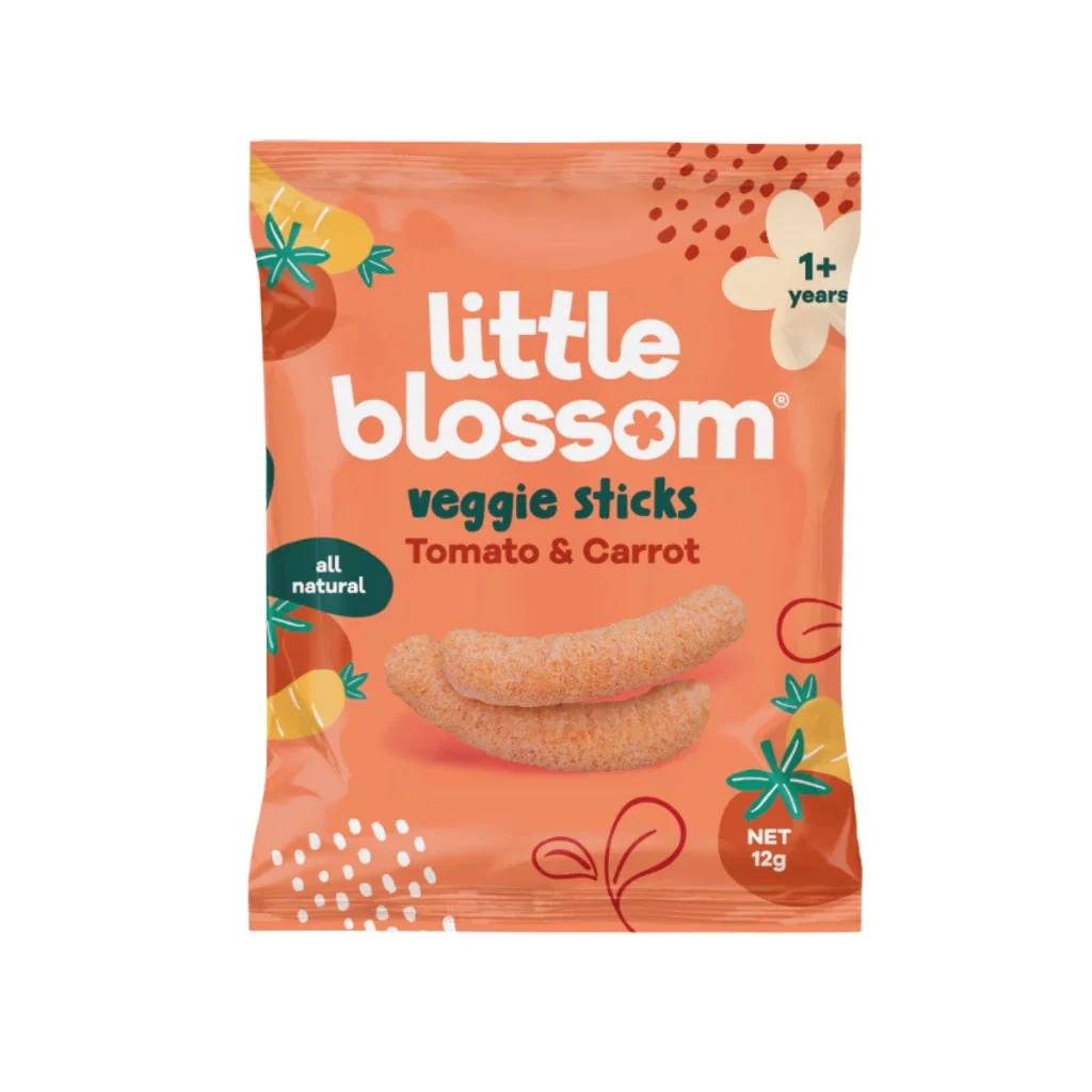 LITTLE BLOSSOM FRUITY STICKS TOMATO & CARROT 12G