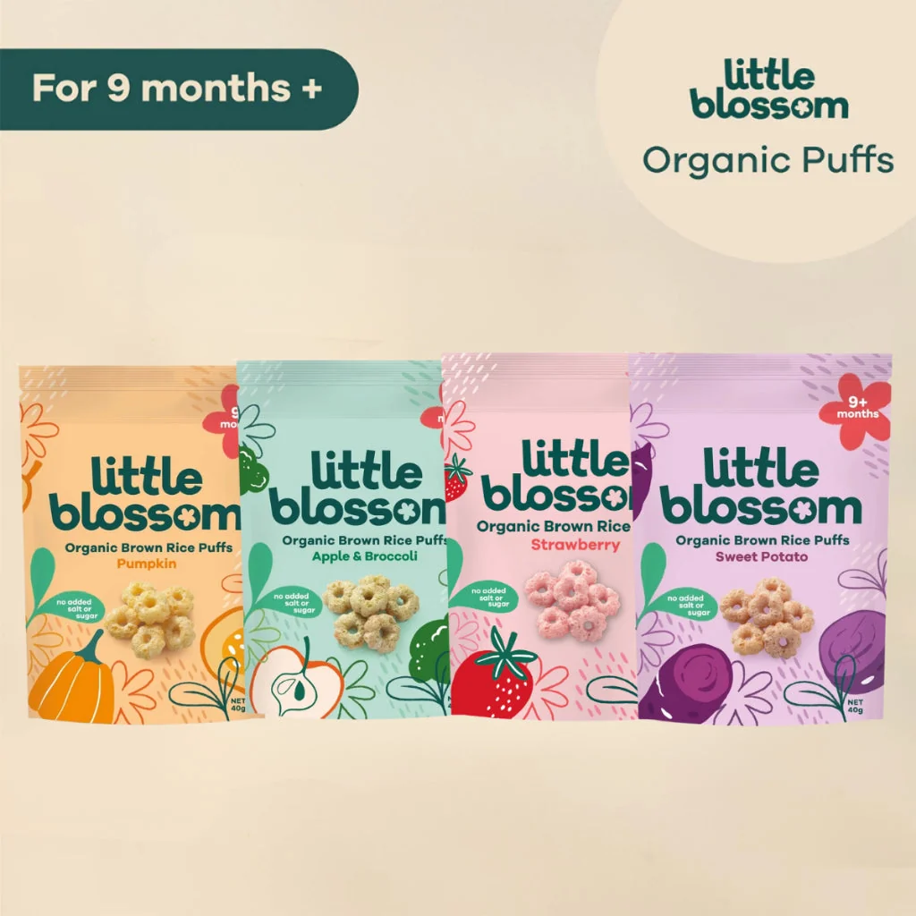 LITTLE BLOSSOM RICE PUFFS PUMPKIN 40G - Image 2