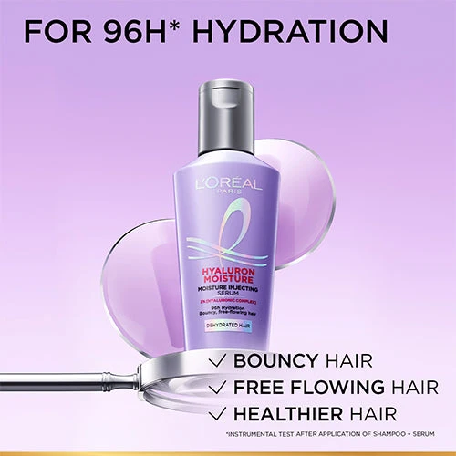 LOREAL ELSEVE HYALURON MOISTURE INJECTING SERUM 80ML - Image 6