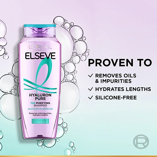 LOREAL ELSEVE HYALURON PURE CONDITIONER 375ML - Image 5