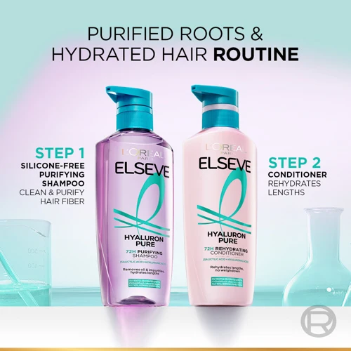LOREAL ELSEVE HYALURON PURE SHAMPOO 620ML - Image 3