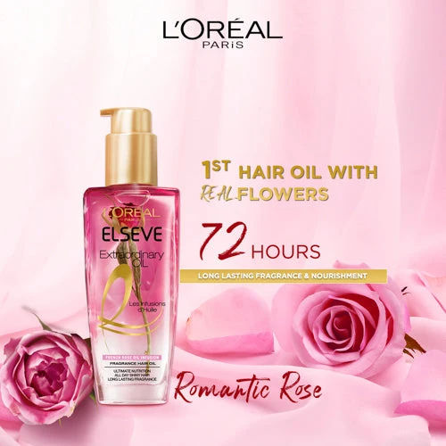 LOREAL EXTRAORDINARY FLORAL OIL ROSE 100ML - Image 2