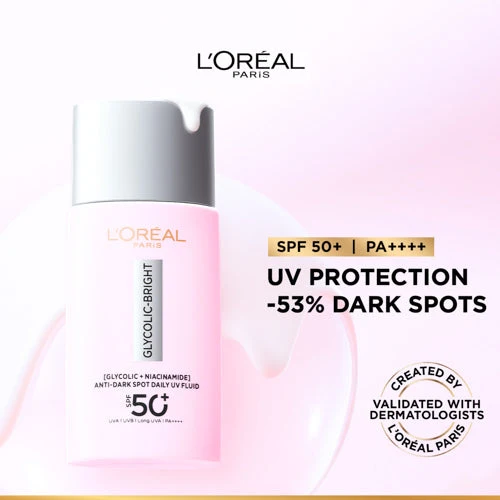 LOREAL GLYCOLIC-BRIGHT DARK SPOT UV SPF 50+ 50ML - Image 6