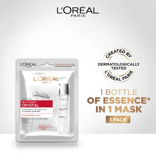 LOREAL REVITALIFT CRYSTAL MICRO ESSENCE TREATMENT MASK 25G - Image 2