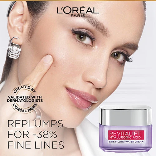 LOREAL REVITALIFT HYALURONIC ACID PLUMPING DAY CREAM 50ML - Image 6