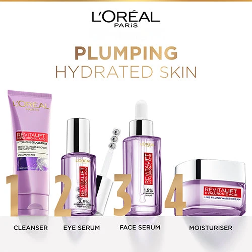 LOREAL REVITALIFT HYALURONIC ACID PLUMPING DAY CREAM 50ML - Image 8
