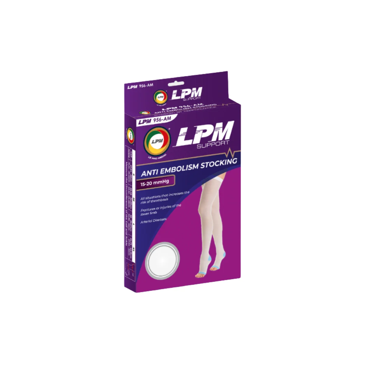 LPM 956-AM KNEE HIGH ANTI-EMBOLISM STOCKINGS S