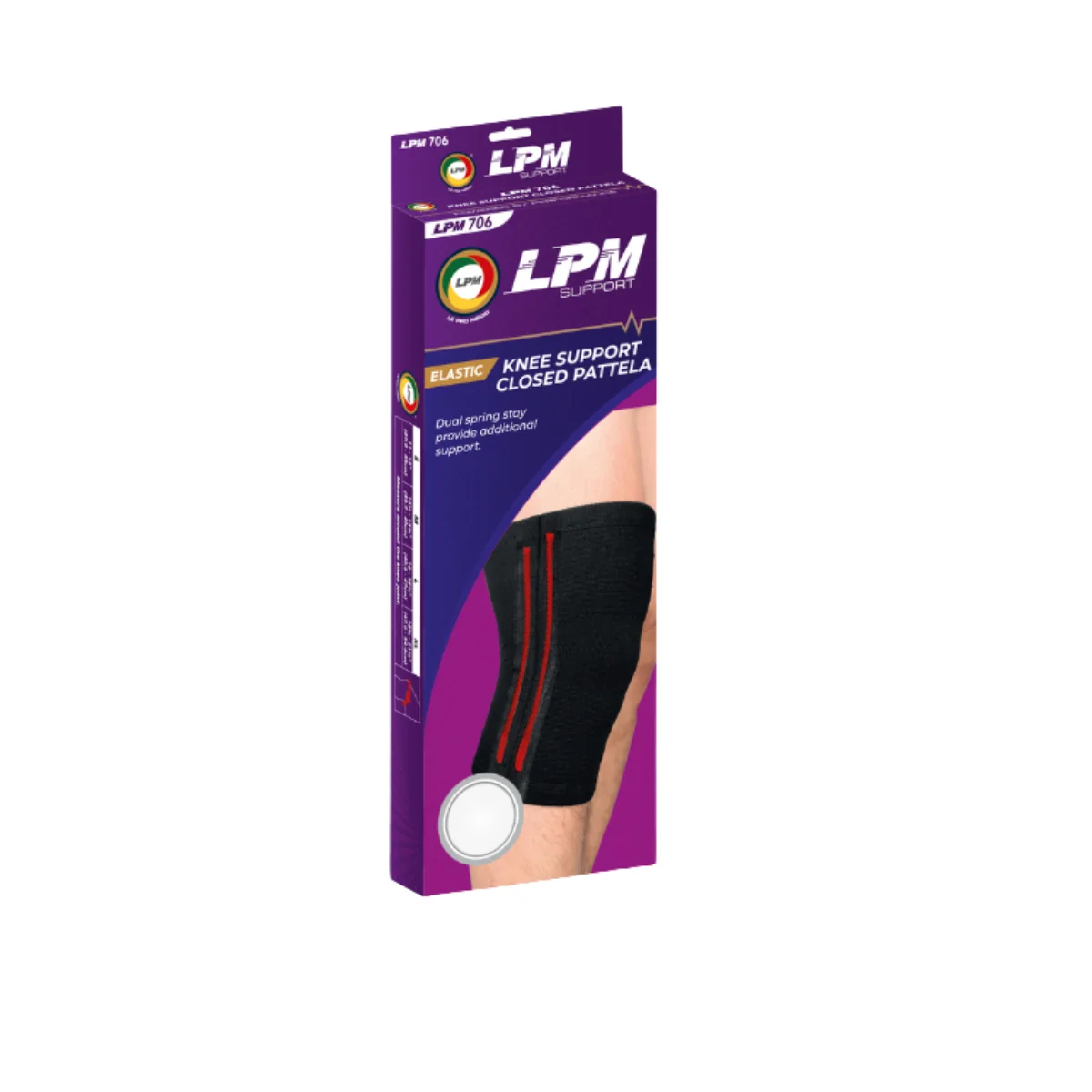 LPM KNEE SUPPORT CLOSED PATELLA 706 SIZE M