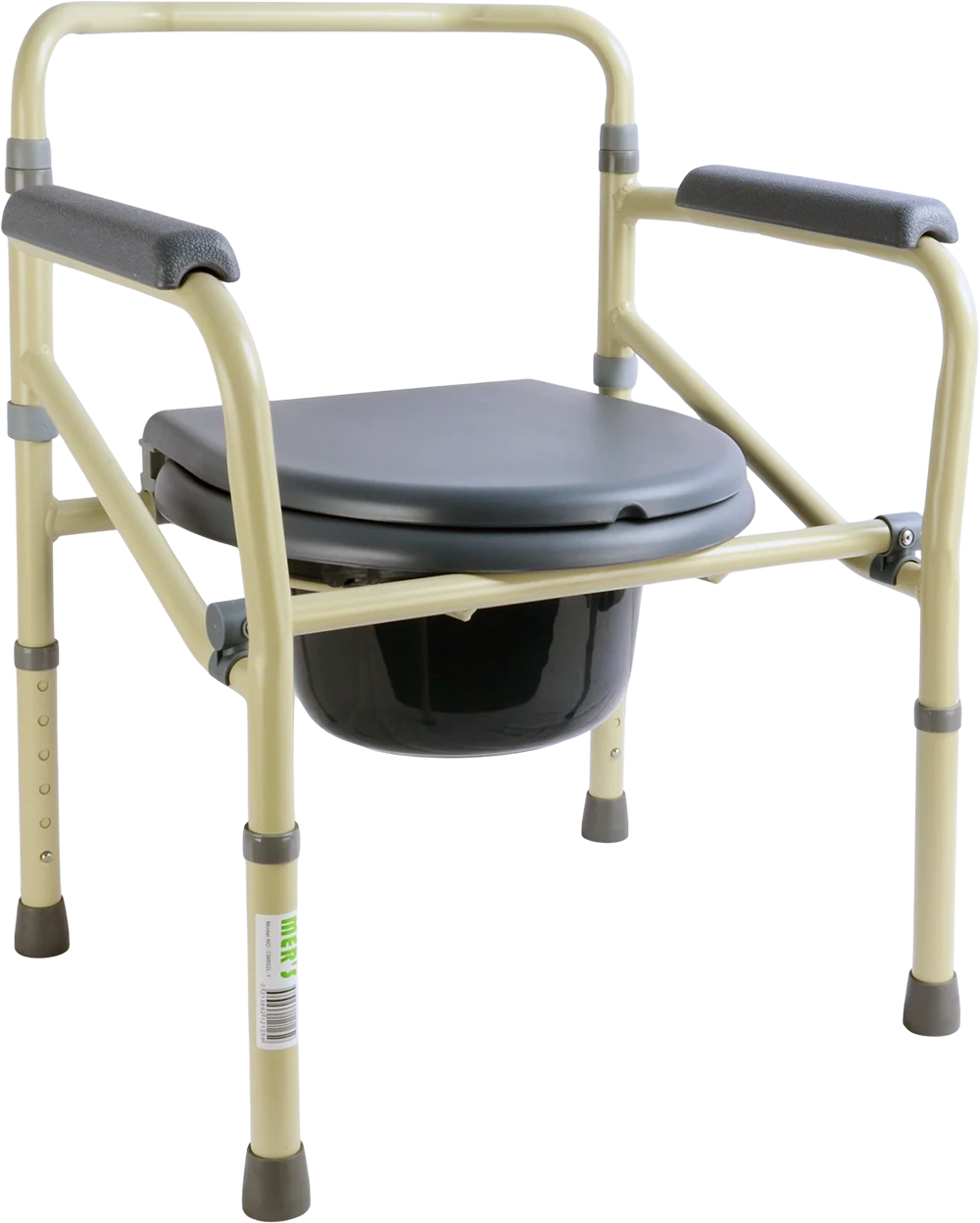 MERS ALUMINIUM COMMODE CHAIR WITH BUCKET CM892L-1