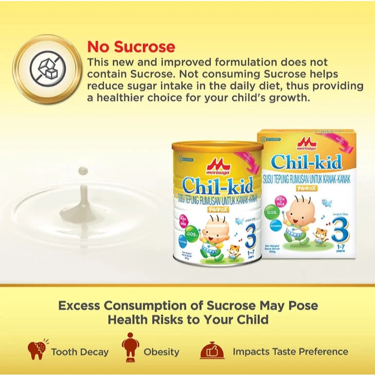 MORINAGA CHIL-KID 900G (1-3 YEARS) 900G (NO ADDED SUCROSE) - Image 6