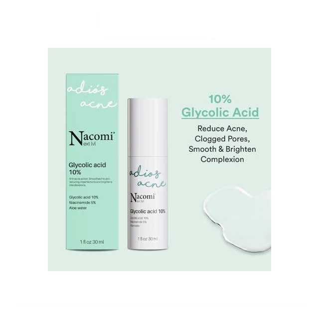 NACOMI NEXT LEVEL GLYCOLIC ACID 10% SERUM 30ML