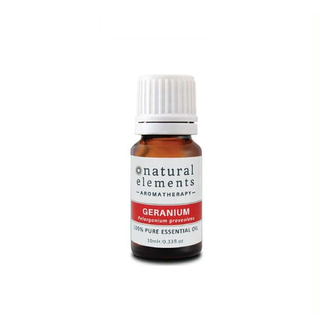 NATURAL ELEMENTS AROMATHERPY GERANIUM PURE ESSENTIAL OIL 10ML