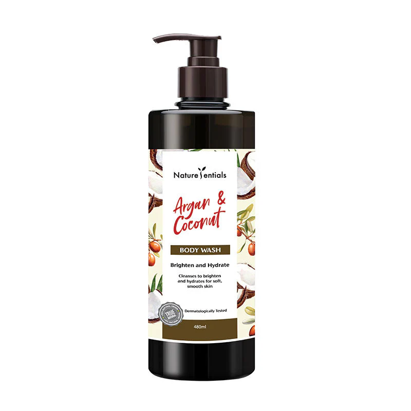 NATURESENTIALS BODY WASH ARGAN & COCONUT 480ML