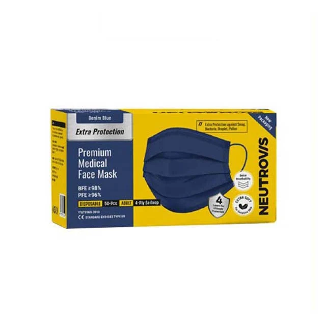 NEUTROVIS 4PLY MASK PREMIUM DENIM 50S