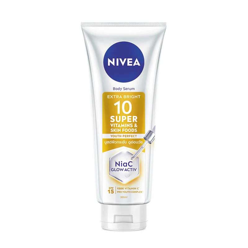 NIVEA EXTRA BRIGHT 10 SUPER VITAMINS & SKIN FOODS YOUTH PROTECT SERUM 320ML
