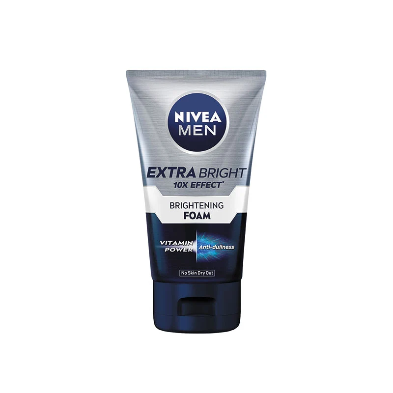NIVEA FOR MEN EXTRA WHITE 10X EFFECT ANTI DARK SPOTS FACIAL FOAM 100ML