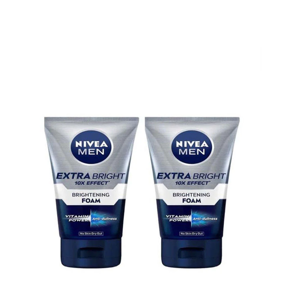 NIVEA MEN EXTRA BRIGHT MUD FOAM 3D ACTION 100G 2S