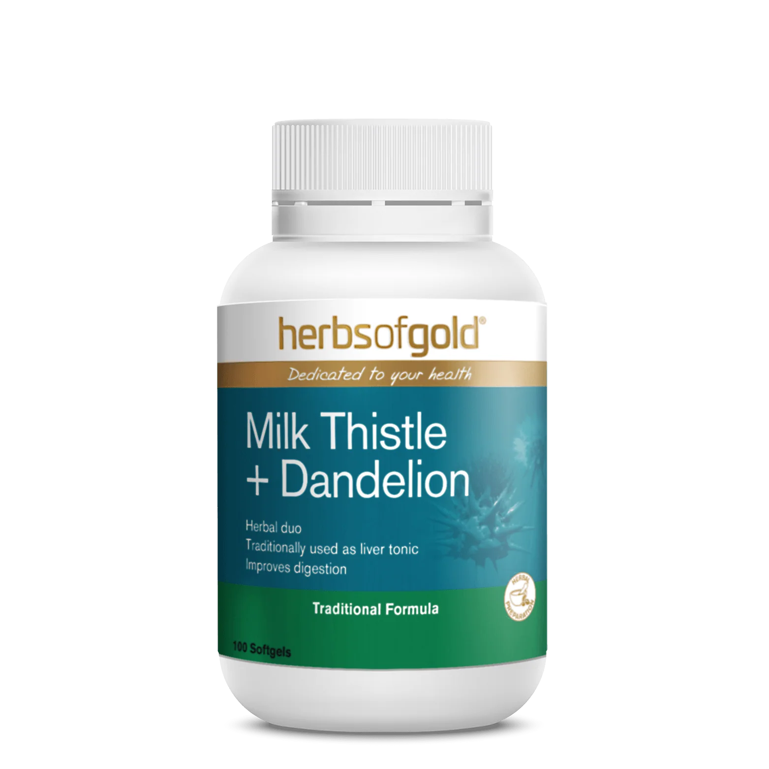 [NOT FOR SALE - Exp Date: 12 Oct 26] HERBS OF GOLD MILK THISTLE + DANDELION 100S - GWP