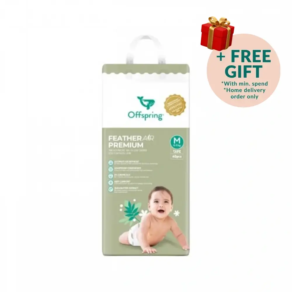 OFFSPRING FEATHER AIR PREMIUM TAPE DIAPER M 48S