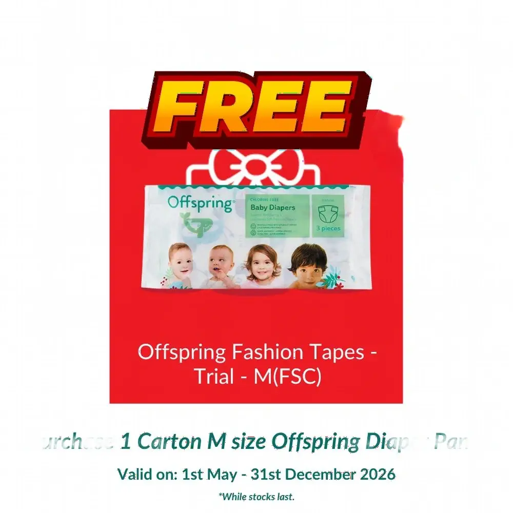 OFFSPRING FEATHER AIR PREMIUM TAPE DIAPER M 48S - Image 2