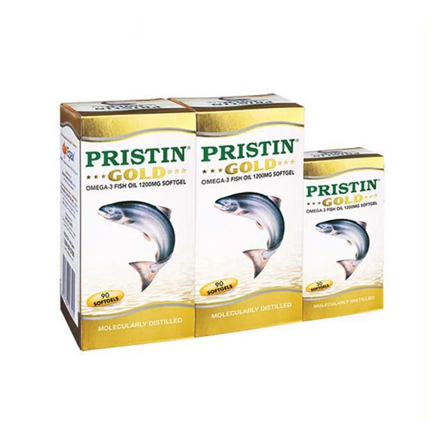 PRISTIN GOLD OMEGA 3 FISH OIL 1200MG (90S × 2 + 30S)