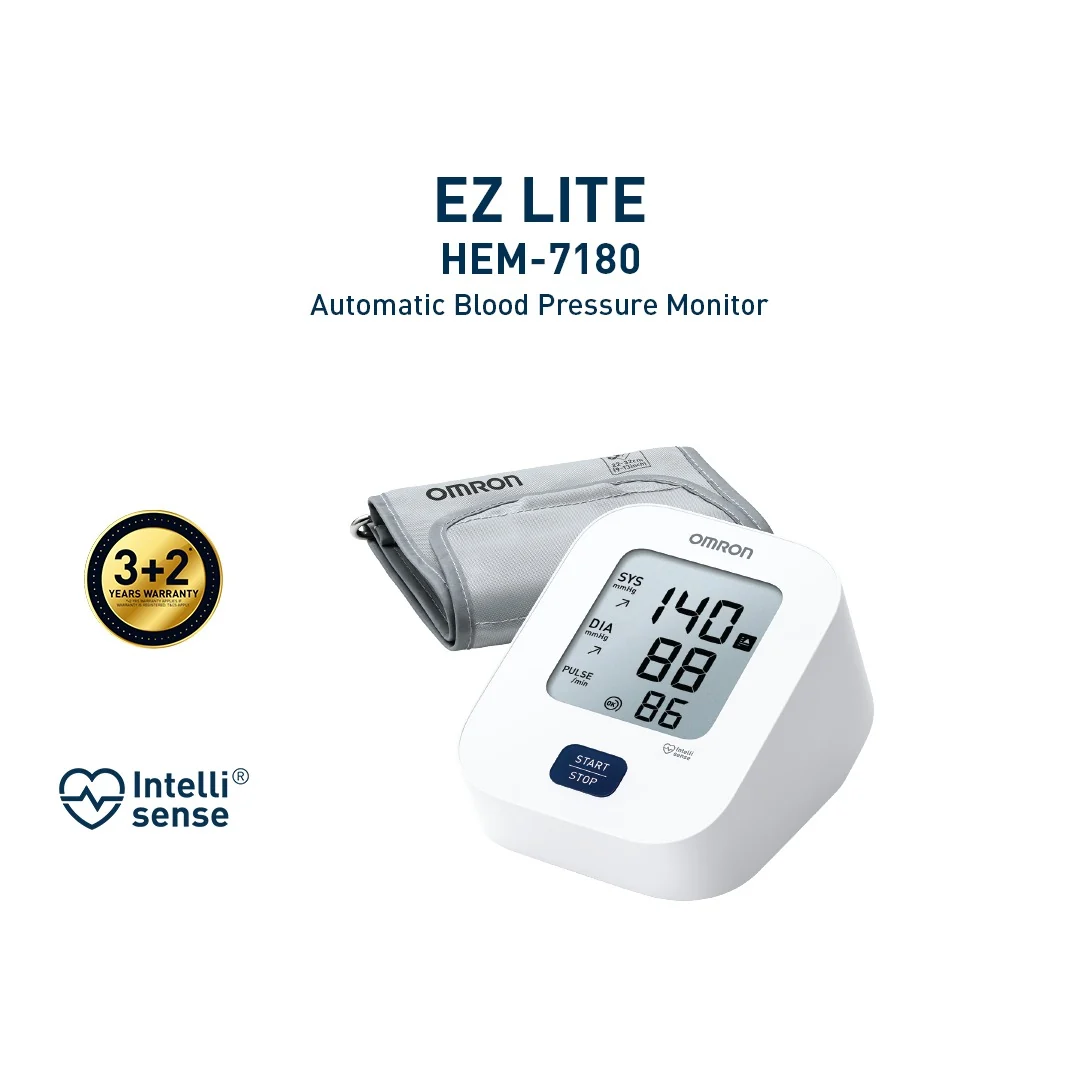 OMRON UPPER ARM BLOOD PRESSURE MONITOR HEM-7180-AP (EZ LITE)