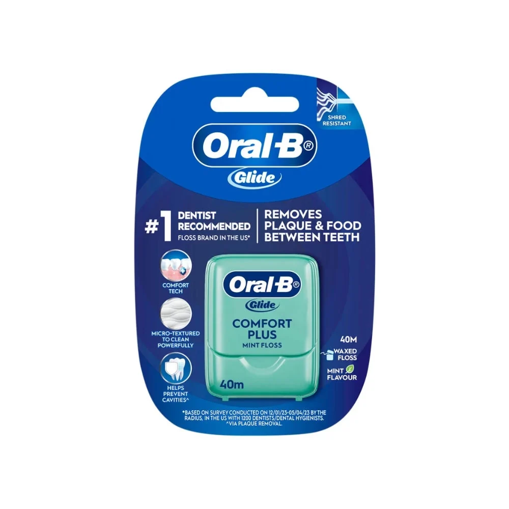 ORAL-B GLIDE 40M COMFORT PLUS MINT FLOSS