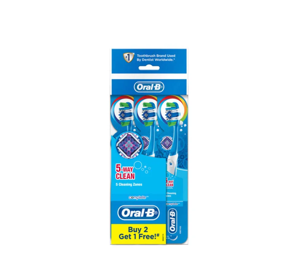 ORAL B TOOTHBRUSH COMPLETE 5 WAY CLEAN MEDIUM 3S