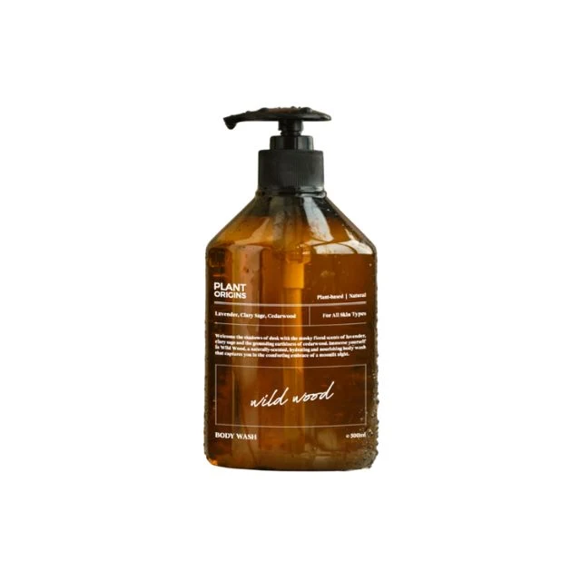 PLANT ORIGINS BODY WASH WILD WOOD 500ML
