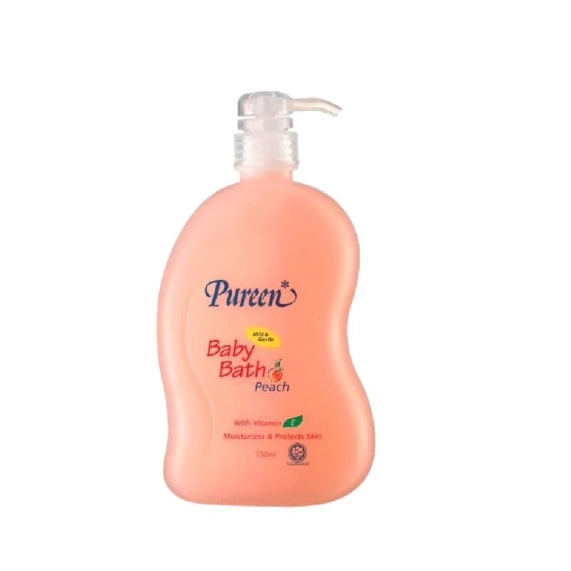 PUREEN BABY BATH MILD & GENTLE PEACH 750ML