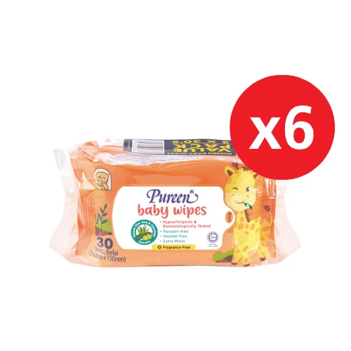 PUREEN BABY WIPES (F.FREE)(BWFF 2030) 30S x 12