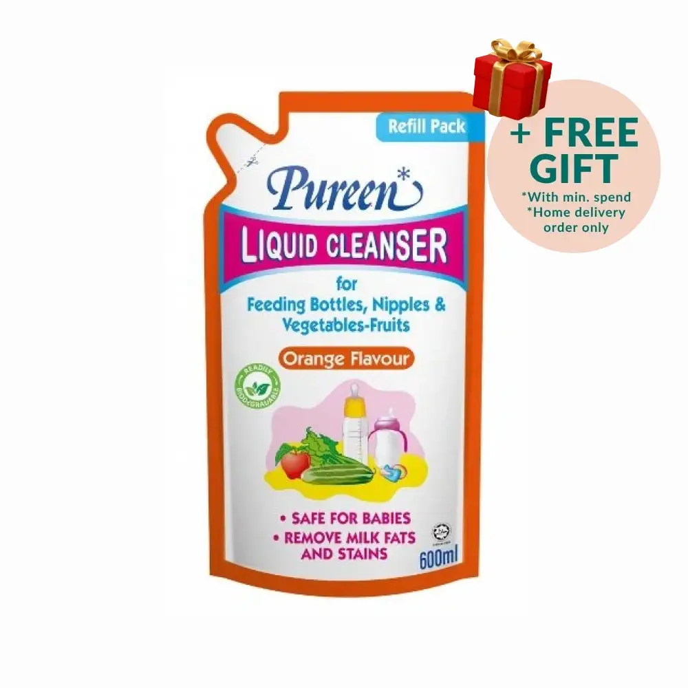 PUREEN LIQUID CLEANSER ORANGE REFILL 600ML
