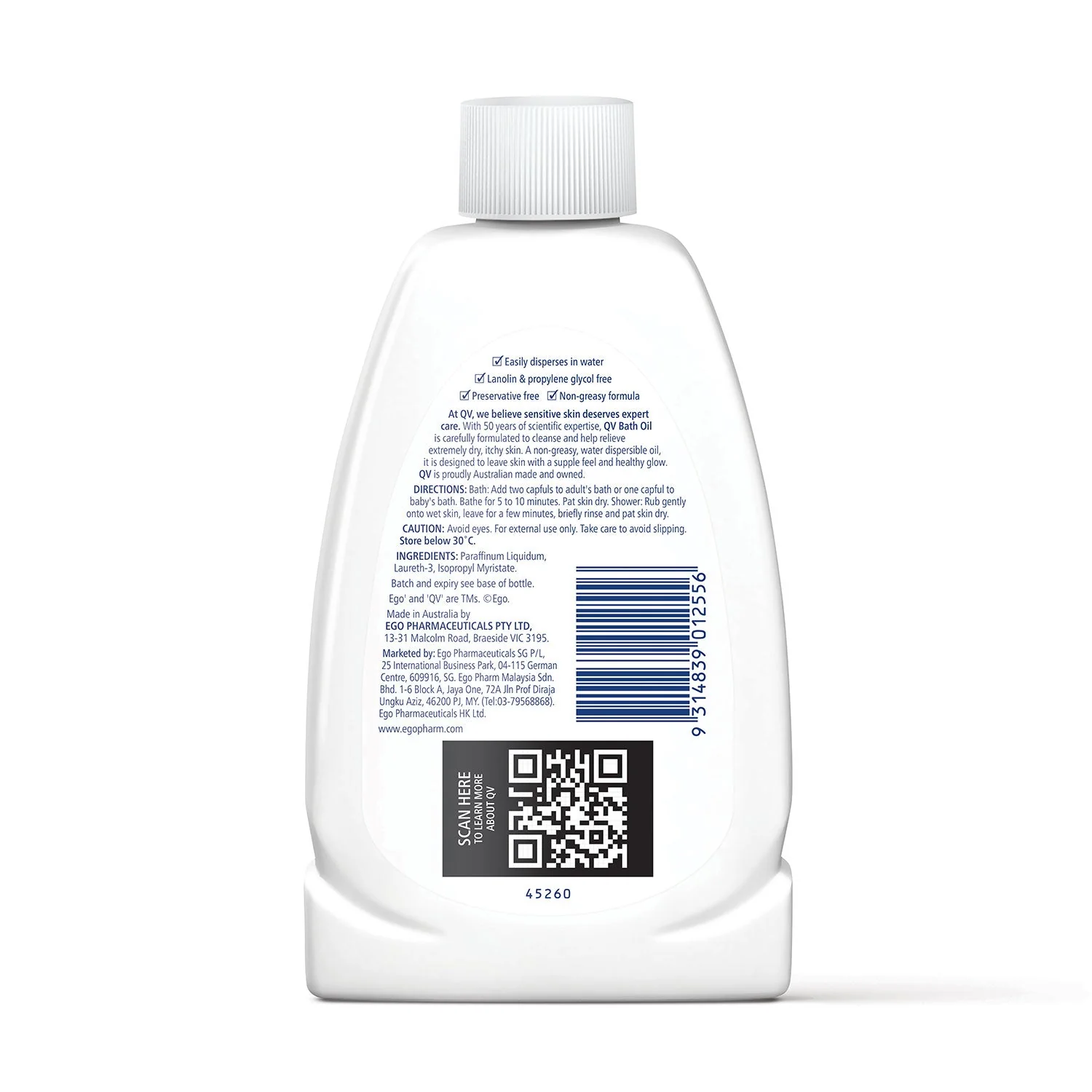 QV BATH OIL 250ML - Image 2