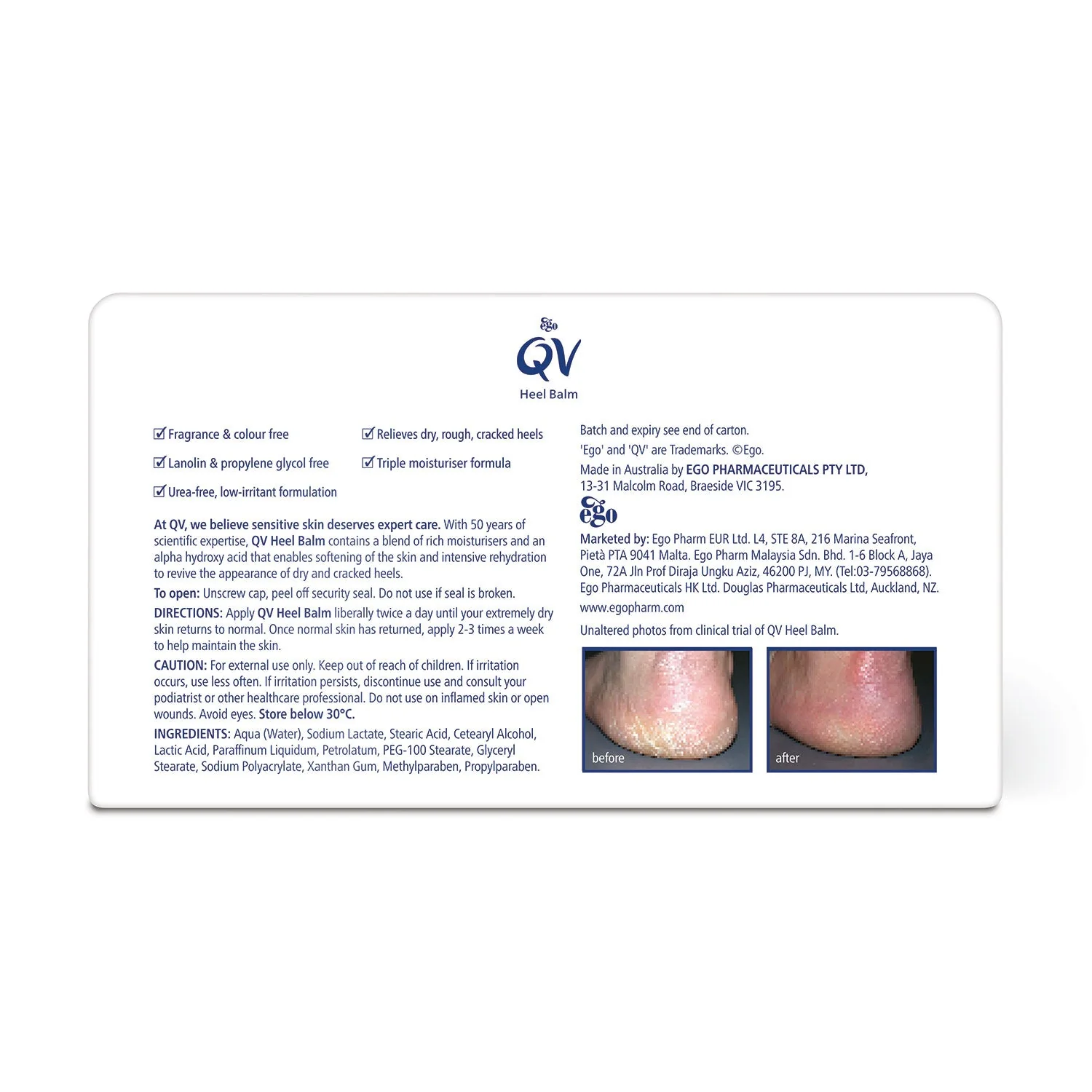 QV FEET HEEL BALM 50G - Image 2