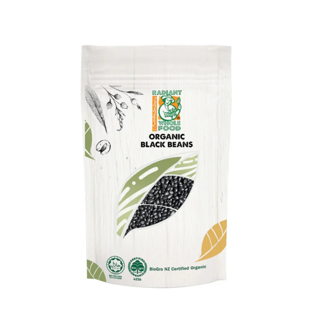RADIANT ORGANIC BLACK BEANS 500G