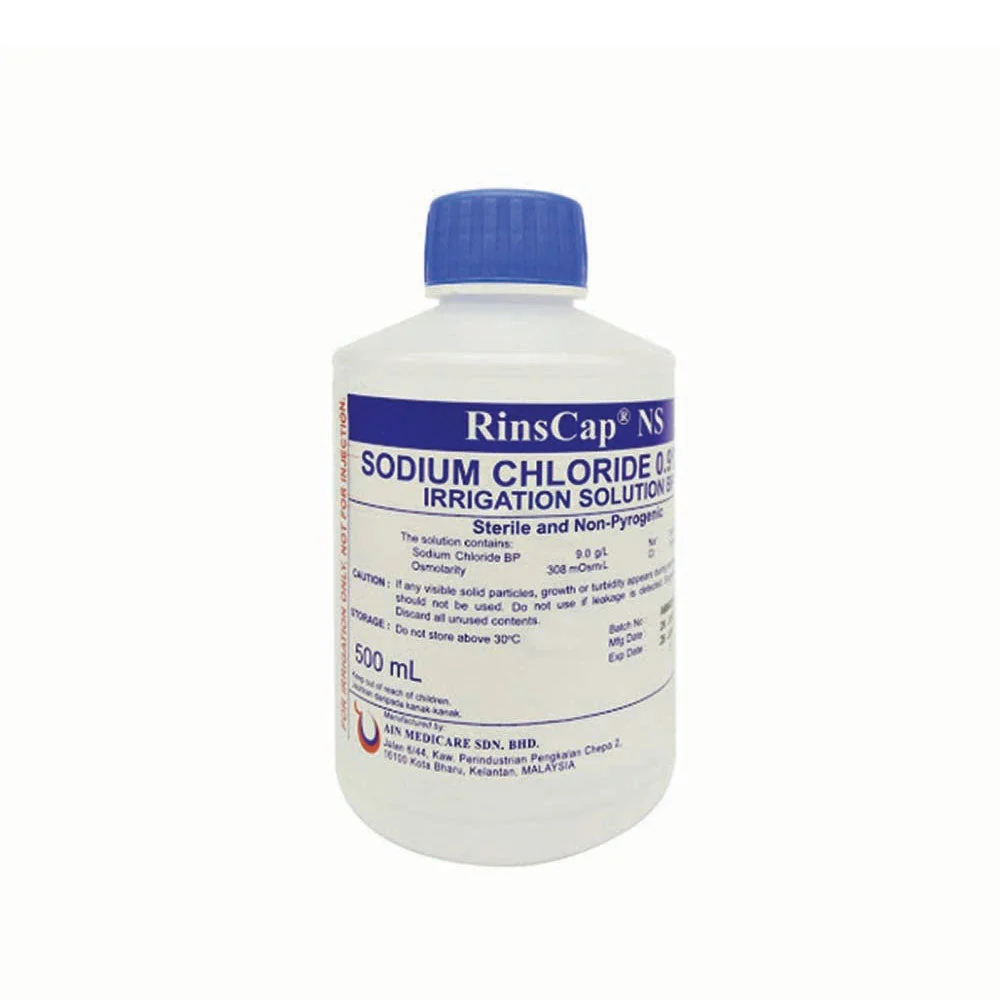 RINS NORMAL SALINE SODIUM CHLORIDE 0.9% FOR IRRIGATION (AIN) 500ML