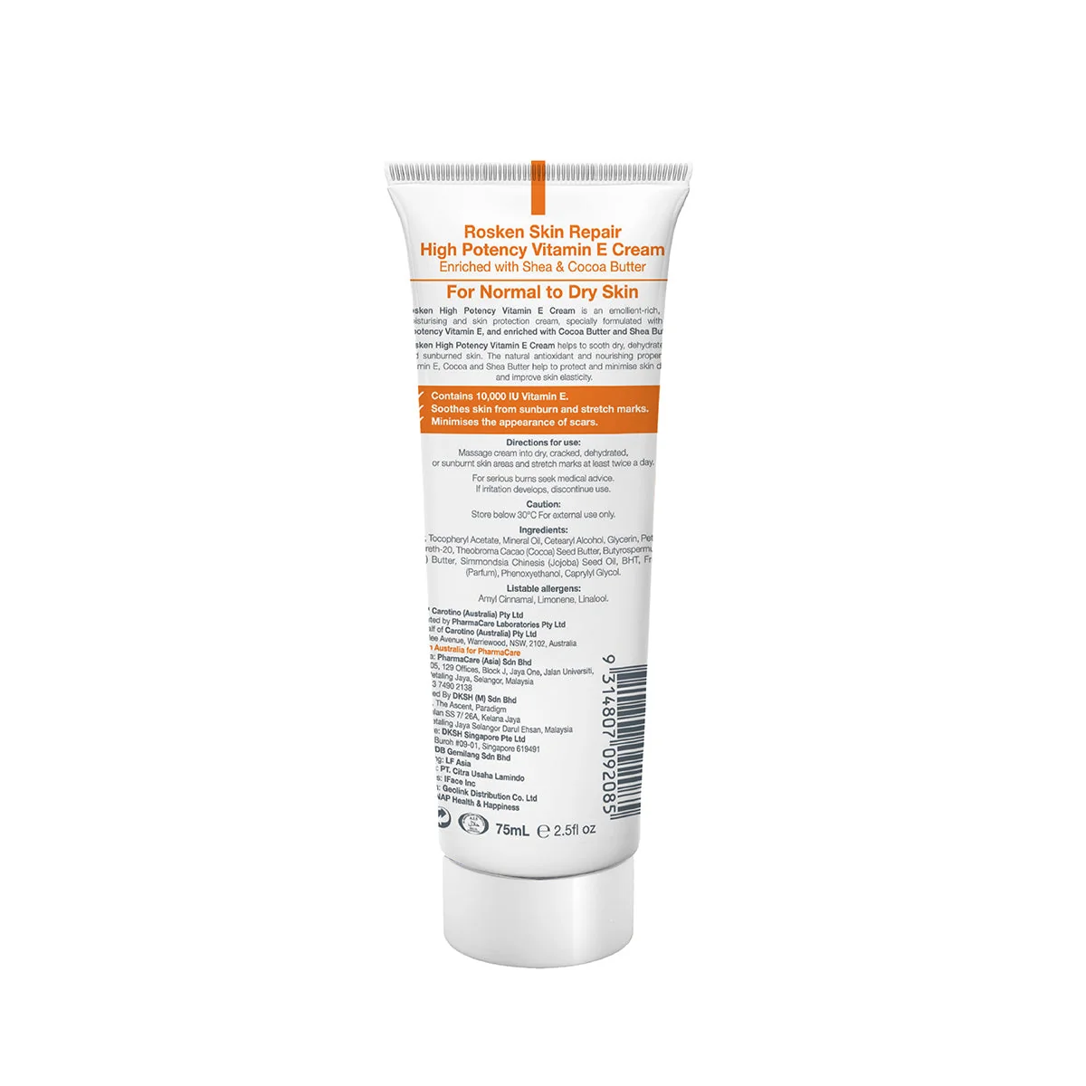 ROSKEN HIGH POTENCY VITAMIN E CREAM 75ML - Image 2