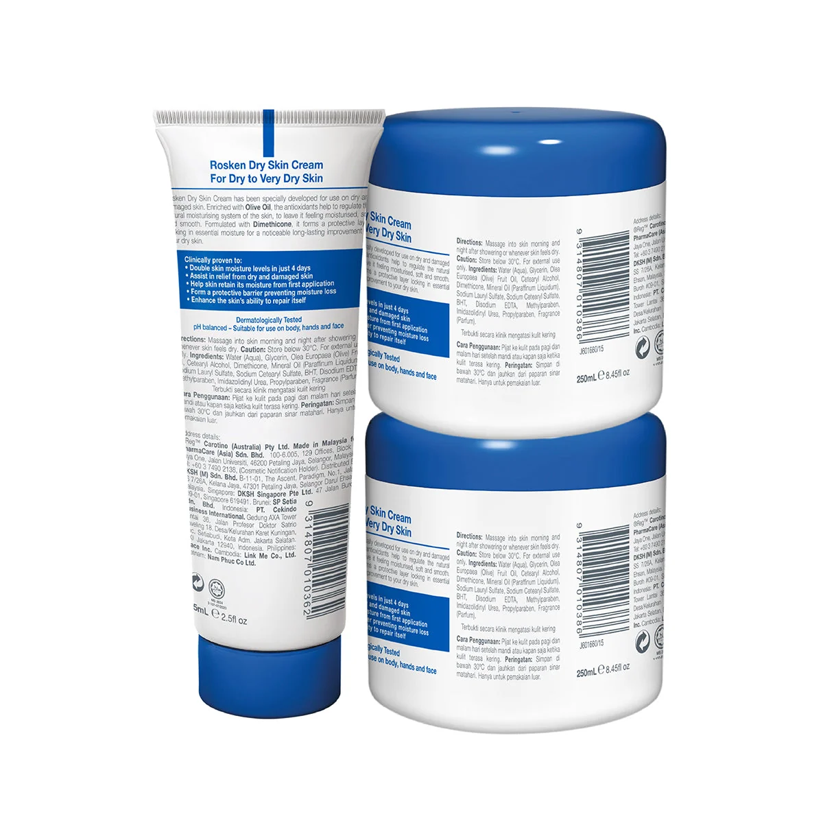 ROSKEN SKIN REPAIR DRY SKIN CREAM 250ML 2S + 75ML - Image 2